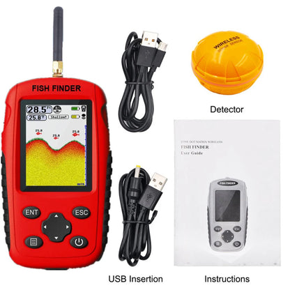 2023New Sonar Fish Finder Rechargeable Wireless Sensor Fishing Portable Fish Finder