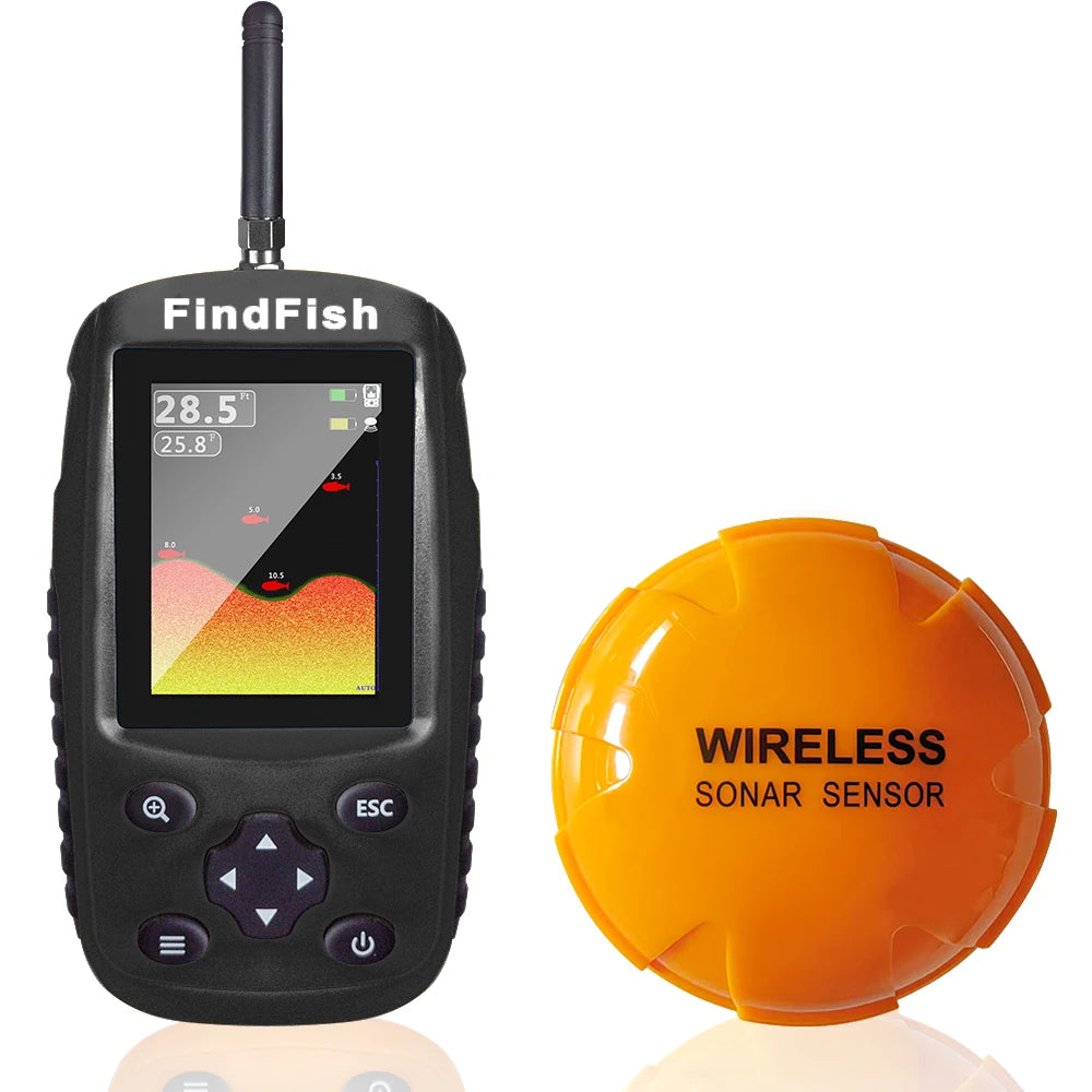 2023New Sonar Fish Finder Rechargeable Wireless Sensor Fishing Portable Fish Finder