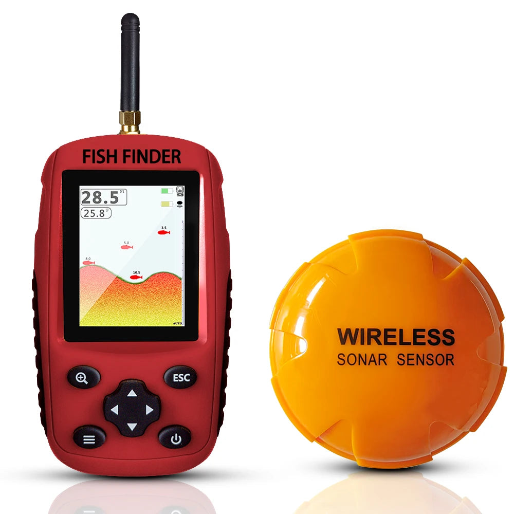 2023New Sonar Fish Finder Rechargeable Wireless Sensor Fishing Portable Fish Finder