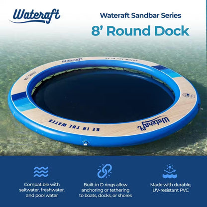Inflatable Dock with Mesh Net Center