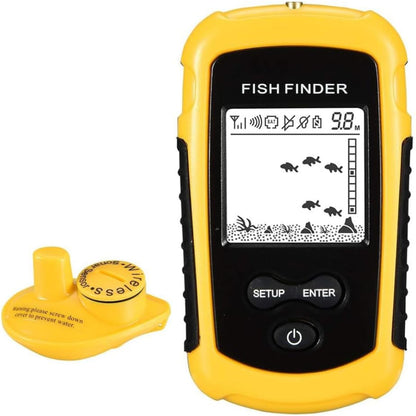 Sonar Handheld Fish Finder Transducer Portable Water Depth Finder Boat Kayak Wireless Transducer Fish Finders