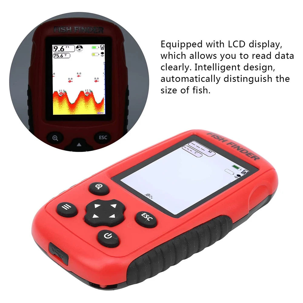 2023New Sonar Fish Finder Rechargeable Wireless Sensor Fishing Portable Fish Finder