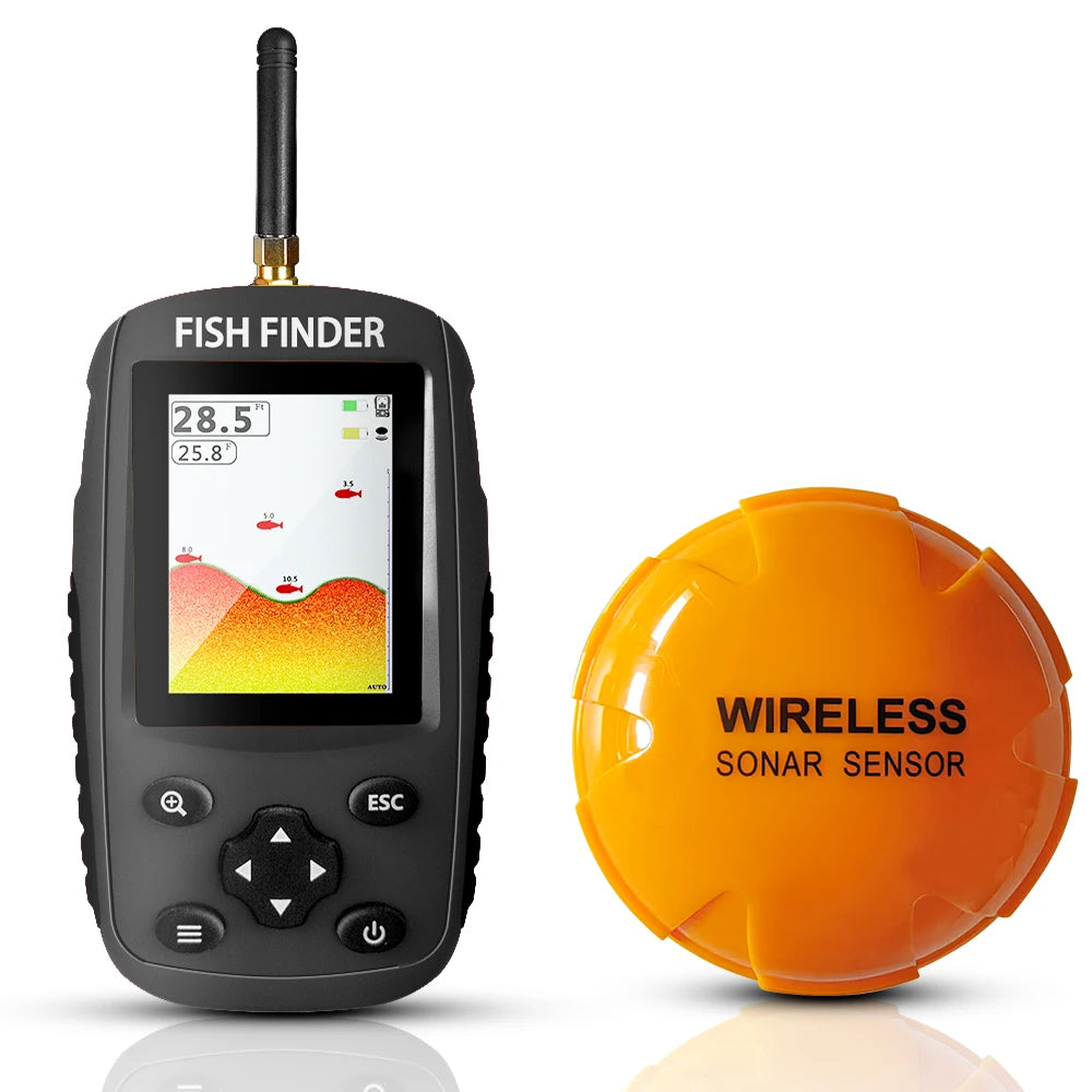 2023New Sonar Fish Finder Rechargeable Wireless Sensor Fishing Portable Fish Finder